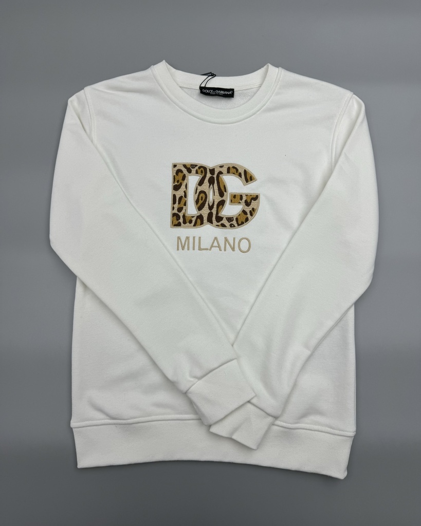 Dolce Tiger Print Logo Sweater