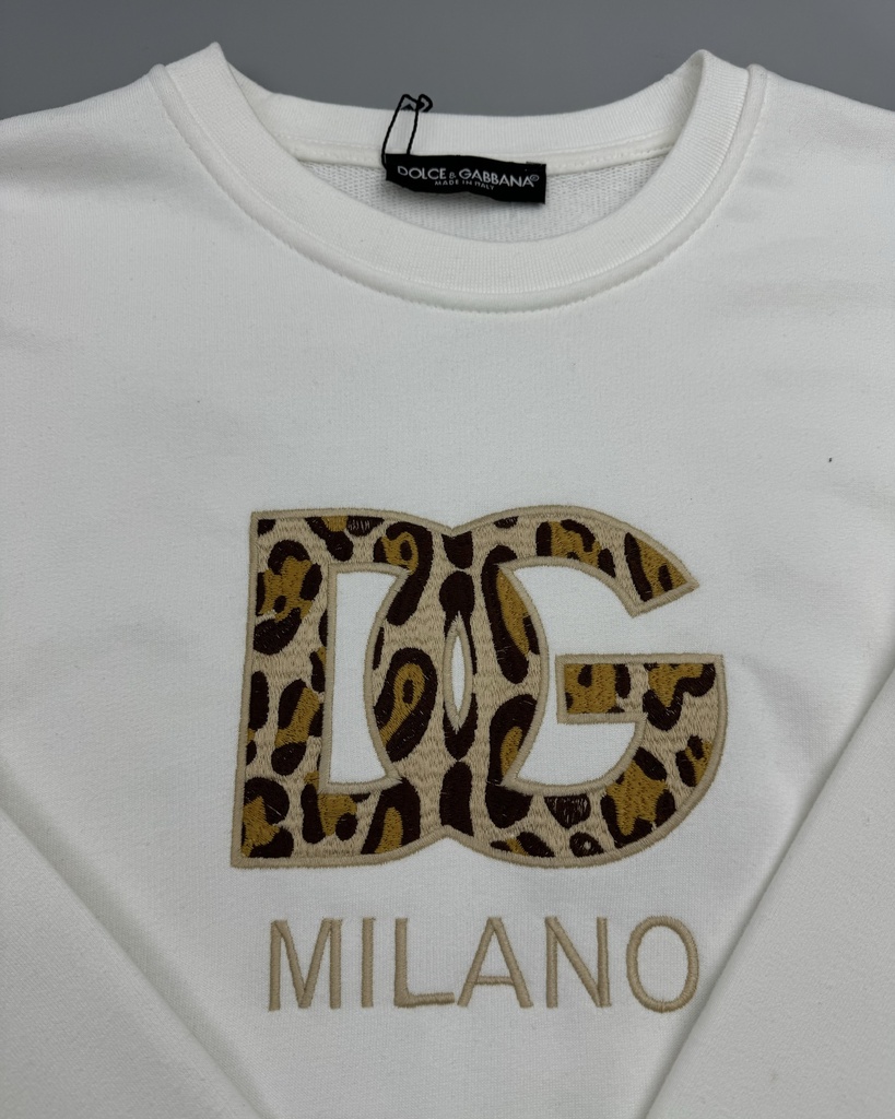 Dolce Tiger Print Logo Sweater