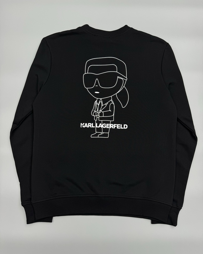 Karl CrewNeck Back Print Logo Sweater