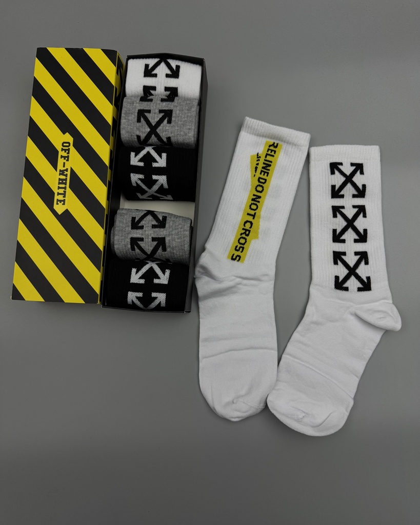 OffWhite Socks Pack Of 6