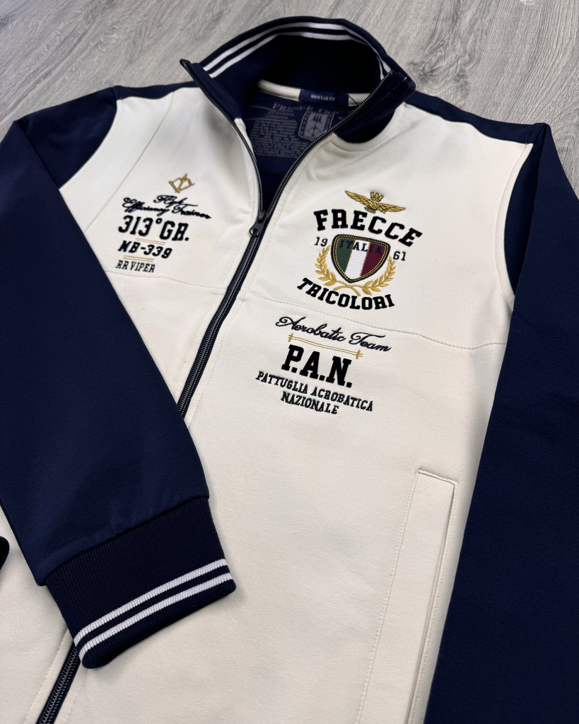 Aeronautica Zip Cardigan Sweater 242FE1947F418