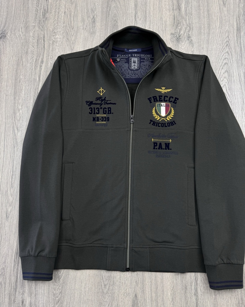 Aeronautica Zip Cardigan Sweater 242FE1947F418