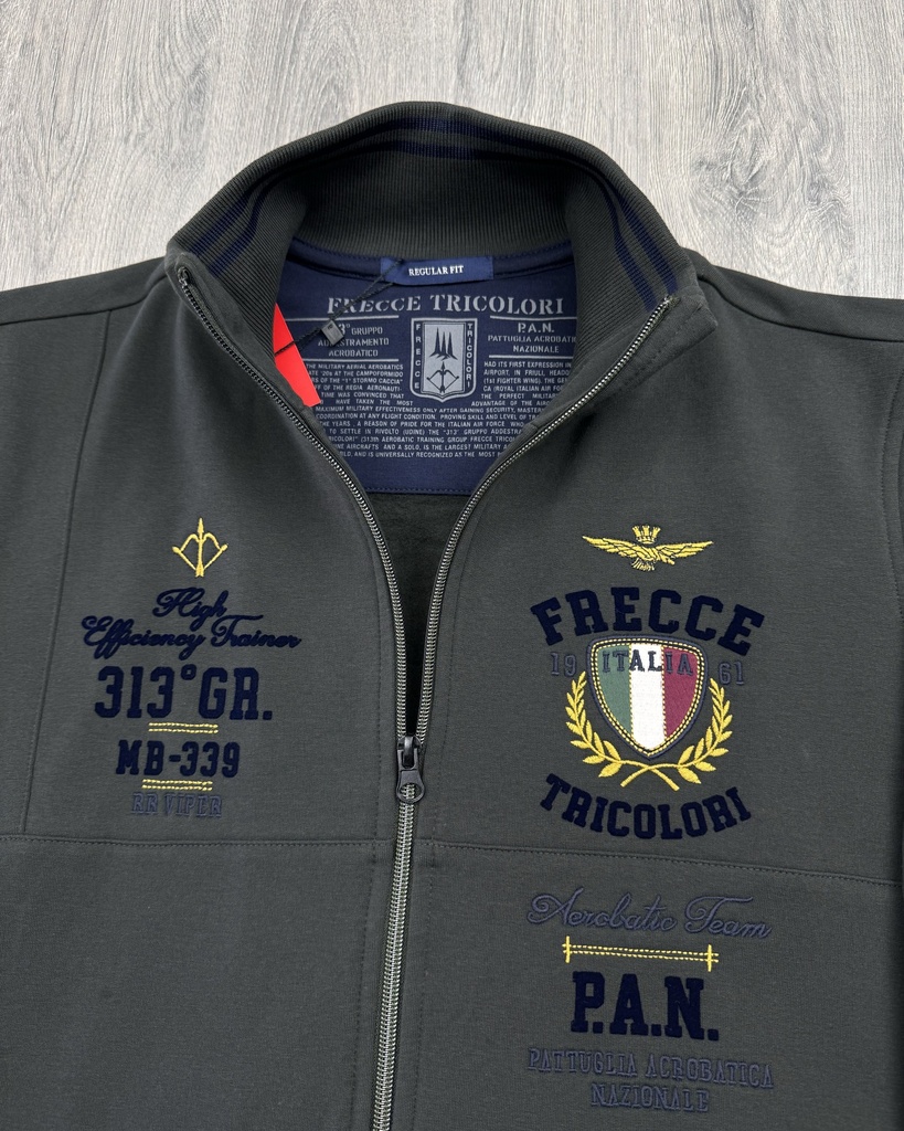 Aeronautica Zip Cardigan Sweater 242FE1947F418