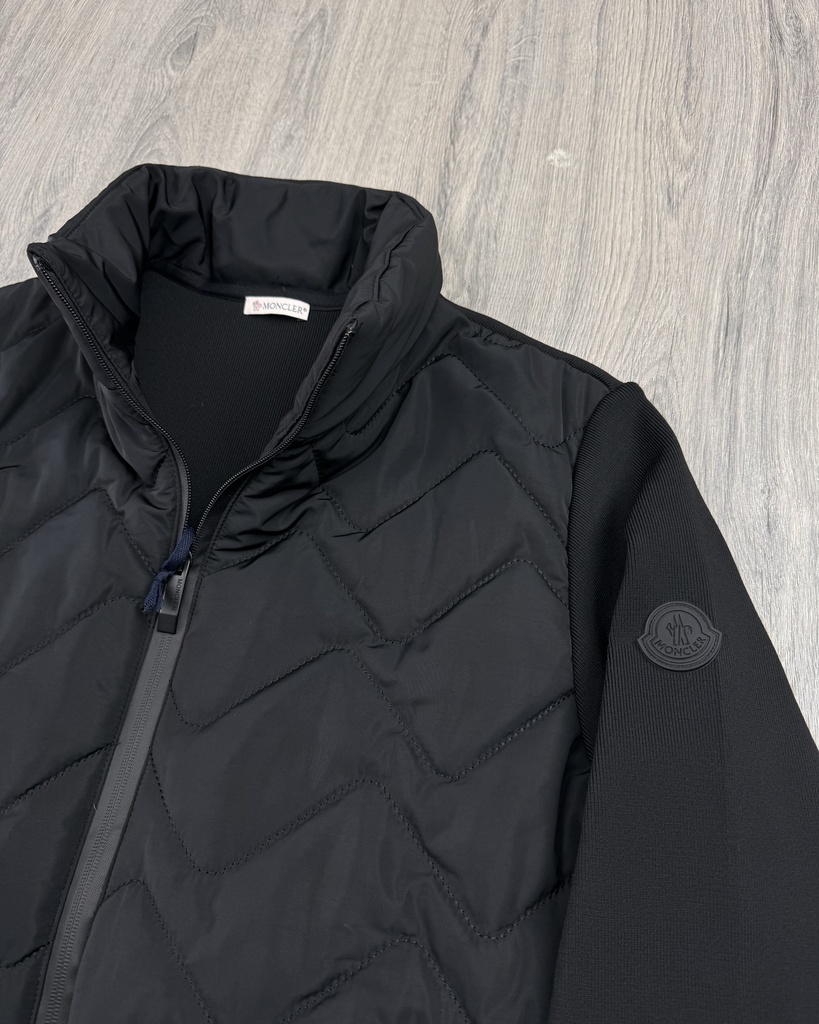 Moncler Padded Wool Blend Zip-up Cardigan