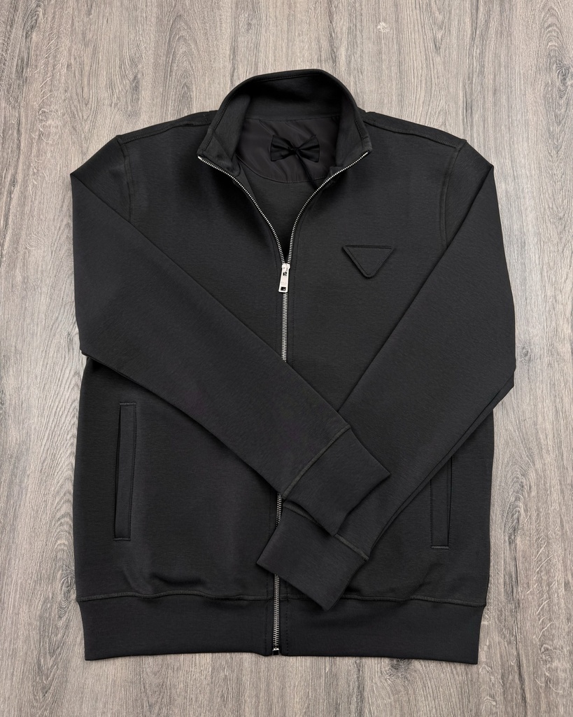 Prada Long Sleeve Zip-Up Cardigan