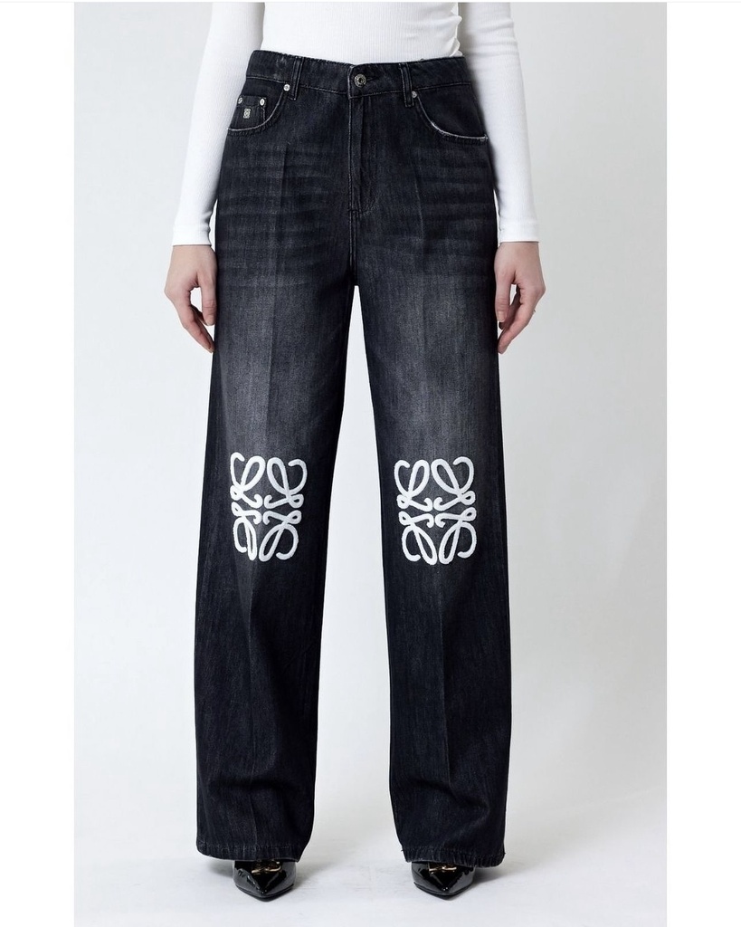 Loewe denim Jeans Embroidered Logo1668