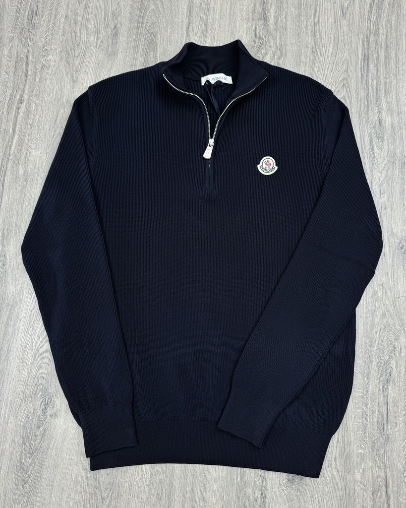 Moncler Half-Zipp Knitted Sweater 