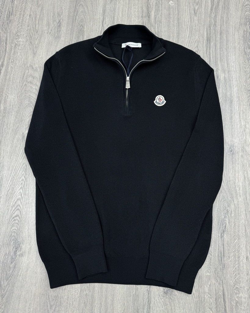 Moncler Half-Zipp Knitted Sweater 