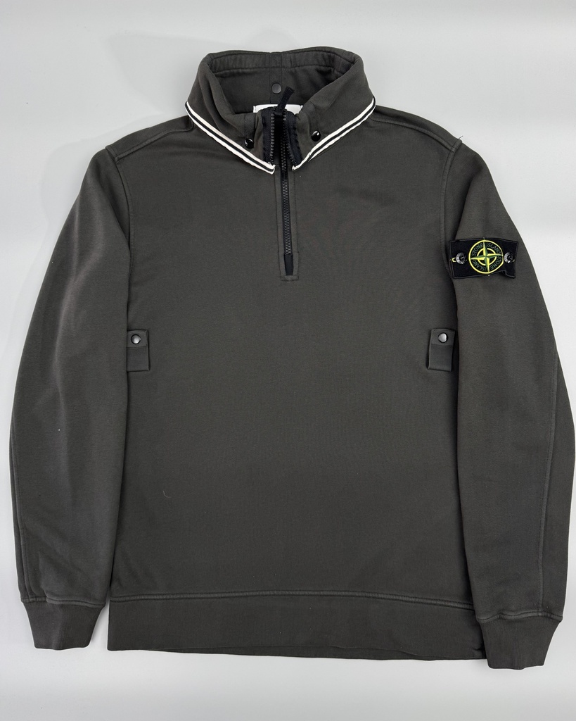 Stone Island 60720 Brushed Cotton Fleece Sweater