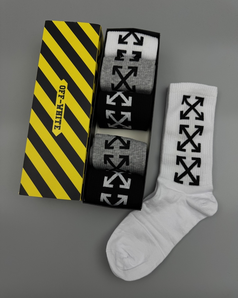 OffWhite Socks Pack Of 6