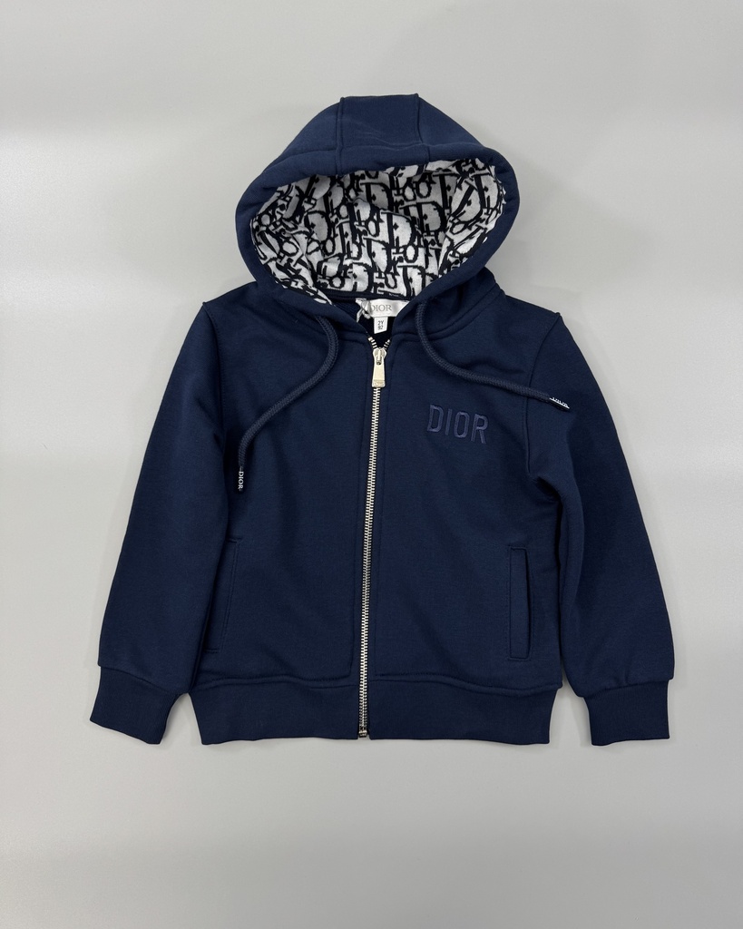 Dior Zip-Up Hooded Sweater 24-033