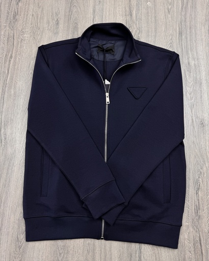 Prada Long Sleeve Zip-Up Cardigan