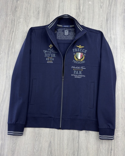 Aeronautica Zip Cardigan Sweater 242FE1947F418