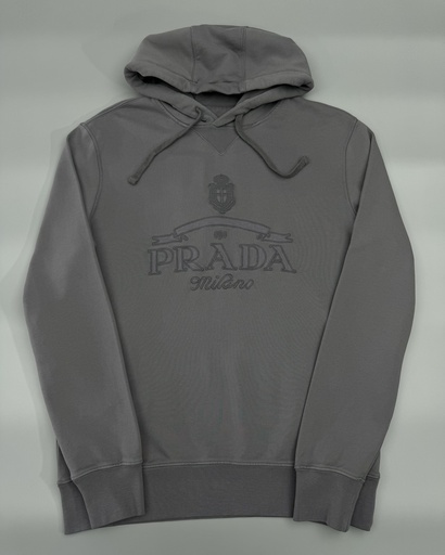 Prada Iron Grey Hooded Sweatshirt